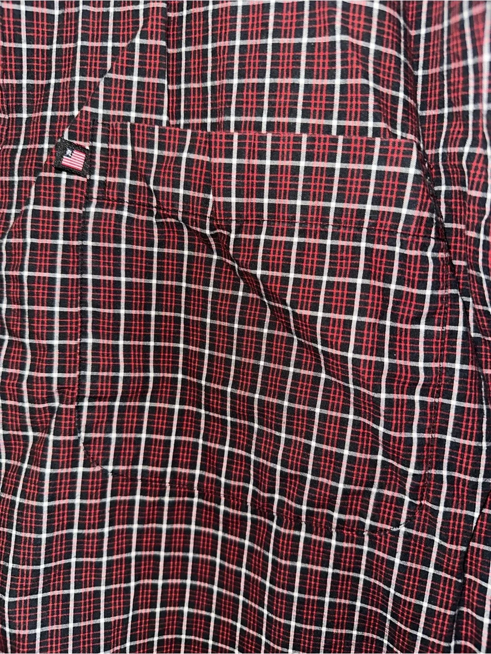 Polo by Ralph Lauren Men's Burgundy Windowpane Button-Down Shirt